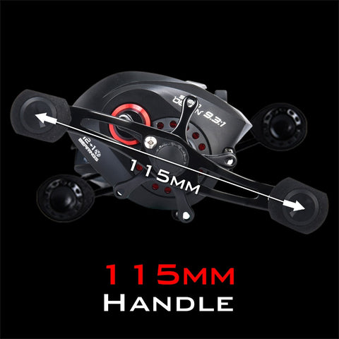 baitcasting fishing reel demon KastKing Speed Demon 9.3:1 super high speed gear ratio Baitcasting Ree – fishingpassion
