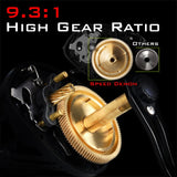 KastKing Speed Demon 9.3:1 super high speed gear ratio Baitcasting Reel 6KG/13.2LB 13BBs Magnetic Brake System Fishing Reel