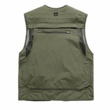 Summer Autumn Men Multifunctional Quick-Drying Mesh Fishing Vest Jacket Loose Multi-Pocket Outdoor Photography Angler Waist coat