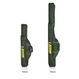 LEO 100cm/150cm Fishing Bags Portable Folding Fishing Rod Carrier Canvas Fishing Pole Tools Storage Bag Case Fishing Gear Tackle