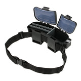 LEO Multifunctional  Fishing Box Portable Fishing Bait Tackle Box Storage Box Waist Carrier Lure Reel Holder Container