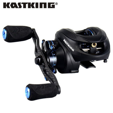 KastKing Assassin Dual Brakes System Full Carbon Body 7.5KG/16.5LB Drag 12BBs Super Light 163g 6.3:1 Baitcasting Fishing Reel